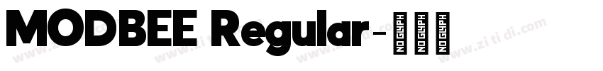 MODBEE Regular字体转换 MODBEE Regular字体转换